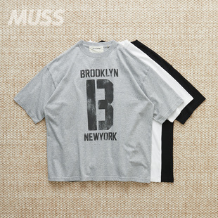 现货 ANACHRONORM BROOKLYN TEE 复古水洗天竺棉印花短袖T恤 25SS