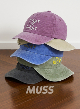 现货 WILDTHINGS PIGMENT CAP 水洗做旧休闲刺绣字母棒球帽鸭舌帽