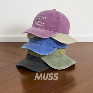 现货 WILDTHINGS PIGMENT CAP 水洗做旧休闲刺绣字母棒球帽鸭舌帽