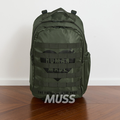 HUMANMADE军事复古爱心双肩背包