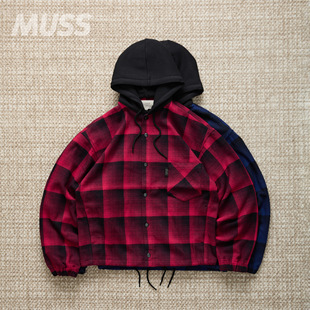 PURPOSE ALL FLANNEL HOODIE 25AW 现货 法兰绒格纹连帽衬衫 SEDAN