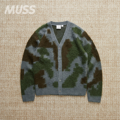 GRAMICCI马海毛复古休闲针织开衫