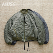 NAME. WIDE POCKET 现货 FLIGHT 日产水洗褪色斜纹尼龙飞行员夹克