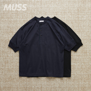 现货 KAPTAIN SUNSHINE SUVIN SUPIMA TUBE 日产苏文棉亨利领T恤