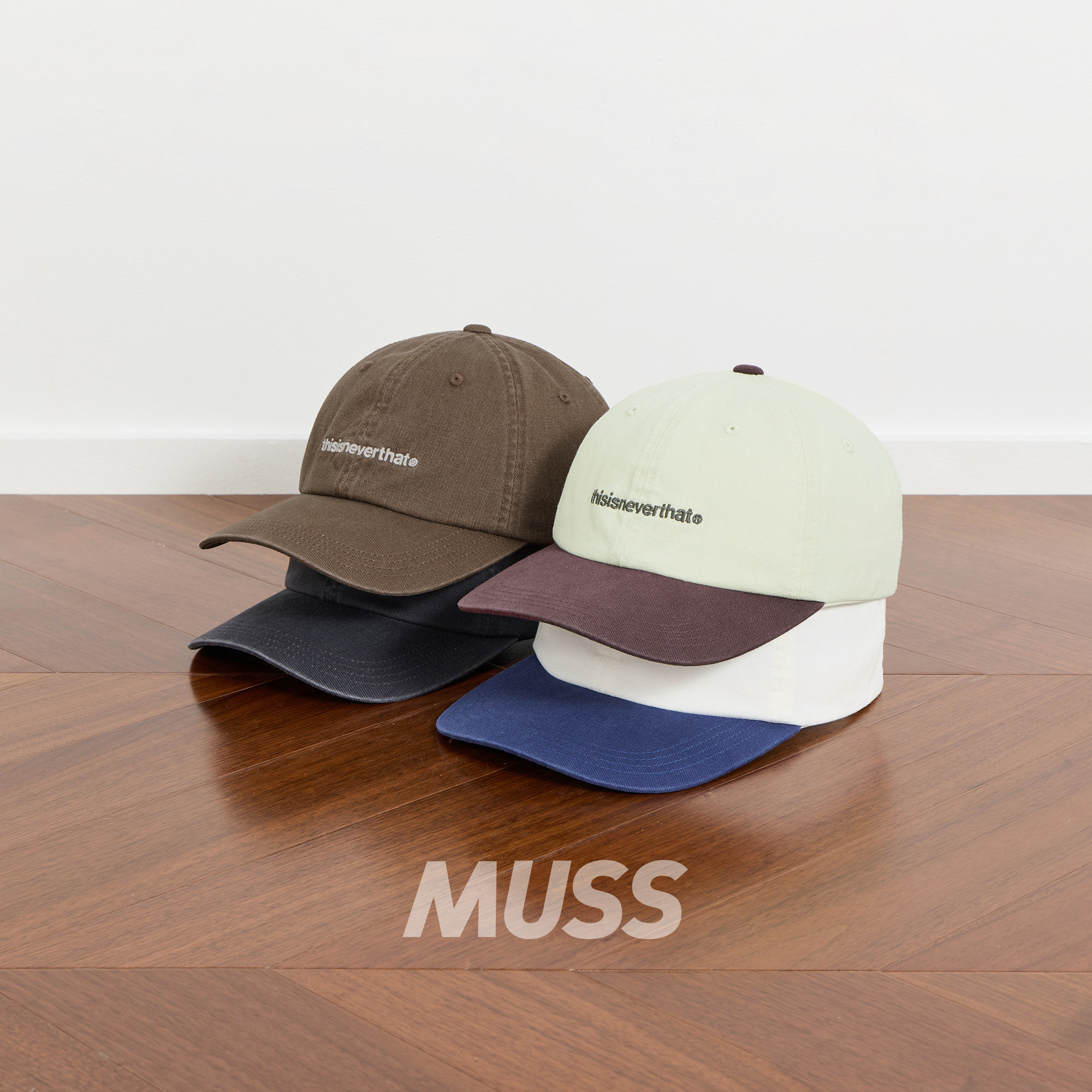 现货 THISISNEVERTHAT LOGO CAP 字母刺绣百搭休闲复古鸭舌棒球帽