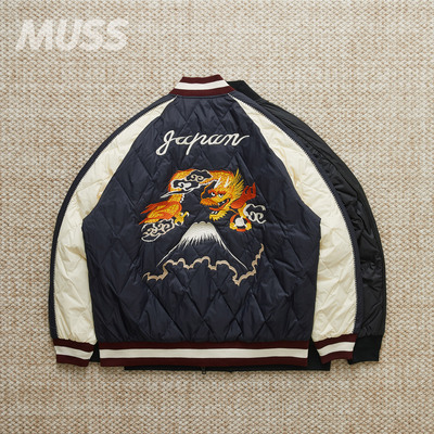 TAION双面穿横须贺刺绣羽绒夹克