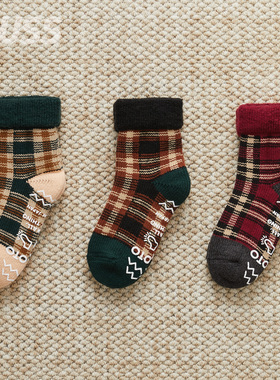 现货 ROTOTO R1625 COMFY ROOM SOCKS 日产复古条纹保暖袜中筒袜