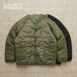 现货 LIBERAIDERS QUILTED JACKET 拼接绗缝军事复古棉服开衫夹克