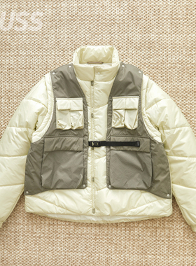 现货 F/CE. DETACHABLE SLEEVE PADDING JK 可拆卸袖拼接棉服夹克