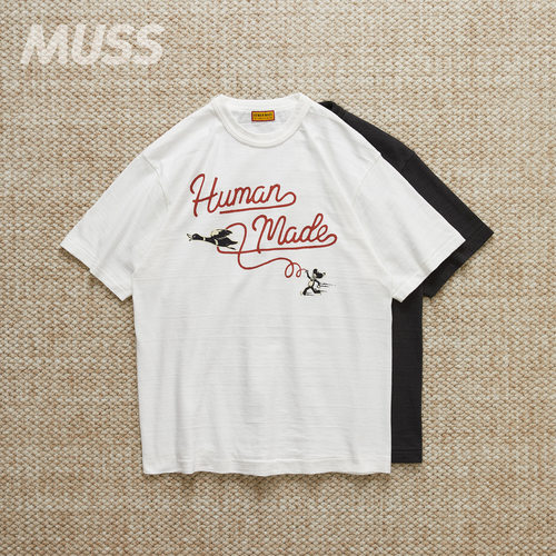现货 HUMAN MADE GRAPHIC TEE 日产西部牛仔字母印花休闲短袖T恤