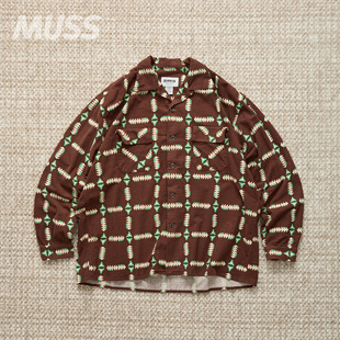 BOWWOW 衬衫 NAVAJO FLANNEL印第安法拉绒格纹长袖 25AW PRINT 现货