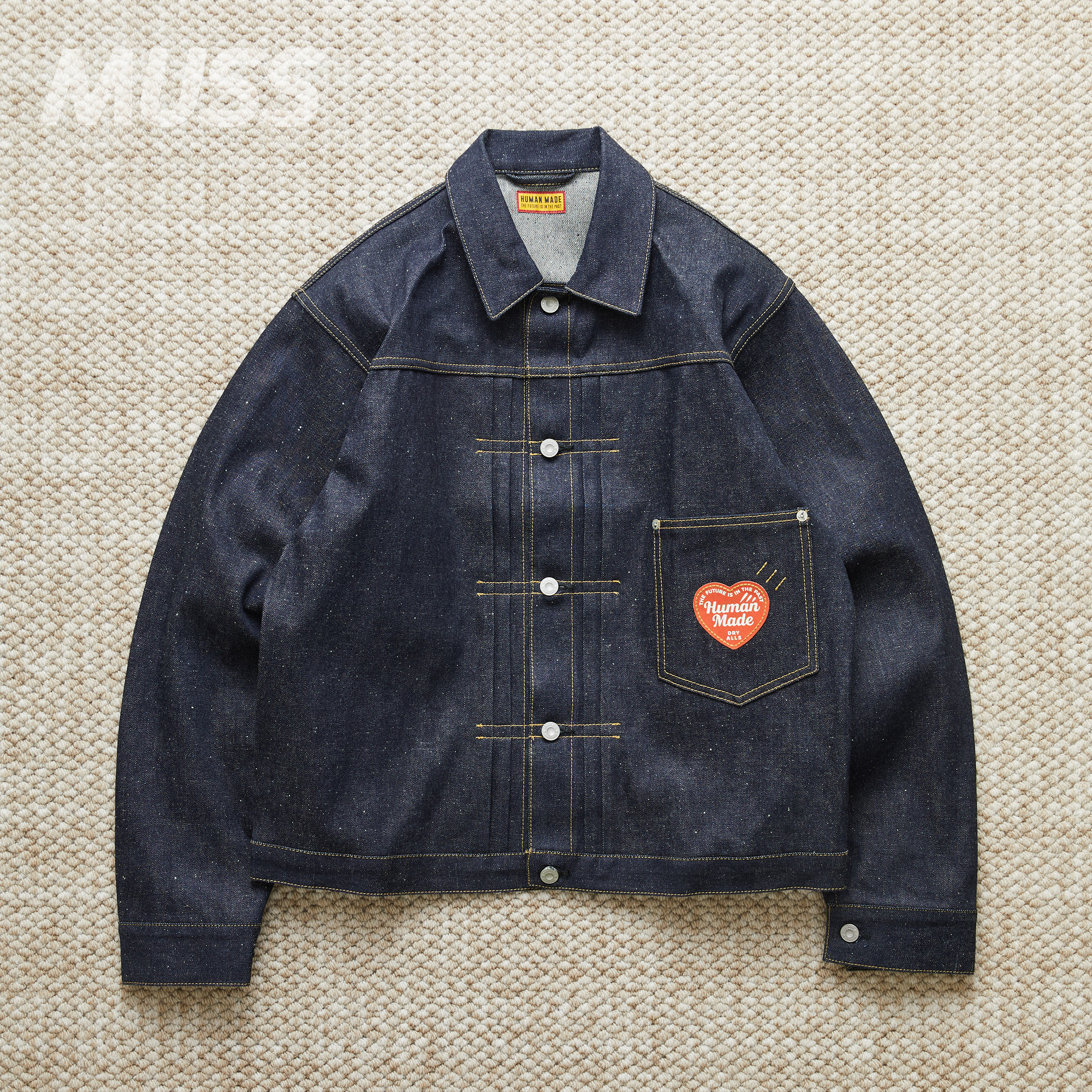 HUMANMADE日产爱心牛仔工装夹克