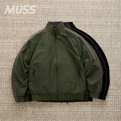 TAION双面穿天鹅绒绗缝羽绒夹克