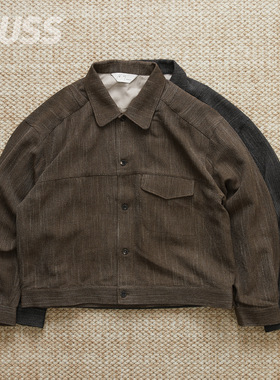 现货 ANCELLM MELANGE WOOL WORK 日产羊毛混纺复古工装夹克 25AW