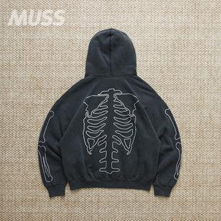 REMI FLEECE RELIEF FINISH 日本制做旧骨头印花复古卫衣 现货