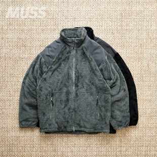 现货 WILDTHINGS LEVEL3 SHAGGY JACKET 摇粒绒拼接立领夹克外套