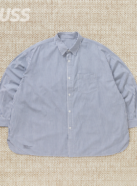现货 FRESHSERVICE CORPORATE STRIPE COLLAR SHIRT 廓形条纹衬衫