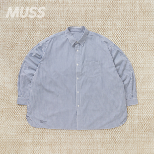 现货 FRESHSERVICE CORPORATE STRIPE COLLAR SHIRT 廓形条纹衬衫
