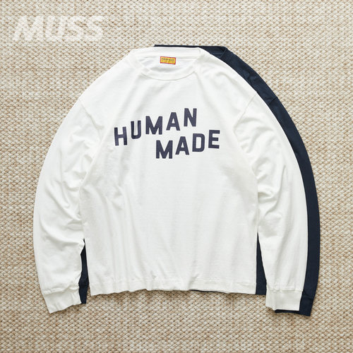 现货 HUMAN MADE GRAPHIC L/S T-SHIRT 日产字母印花长袖T恤 25SS - 封面