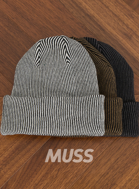 现货 ROTOTO R5072 日产纯棉条纹拼色针织冷帽线帽25SS