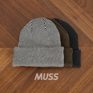 现货 ROTOTO R5072 日产纯棉条纹拼色针织冷帽线帽25SS