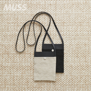 现货 NONNATIVE VOYAGER POUCH 日产亚麻帆布斜跨单肩手机包 25SS
