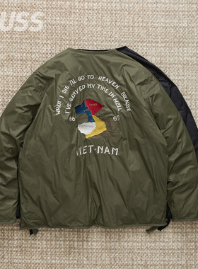 现货 TAION REVERSIBLE VETJAN DOWN 双面穿尼龙复古羽绒夹克内胆