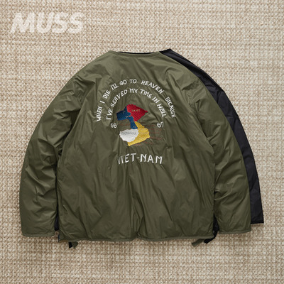 TAION双面穿尼龙羽绒夹克