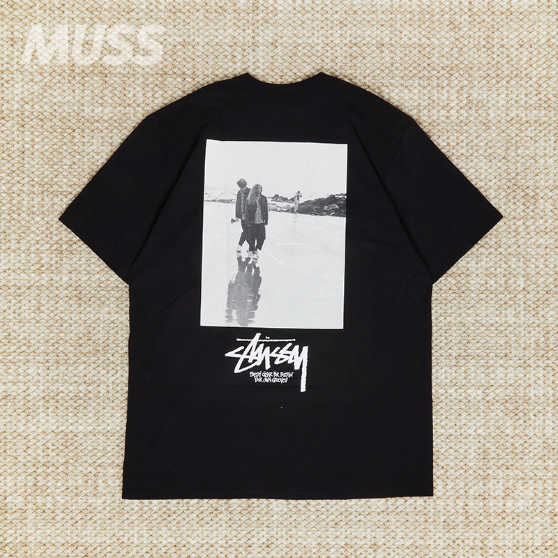 现货 STUSSY LOW TIDE TEE 斯图西海滩人物印花休闲短袖T恤 男装 T恤 原图主图