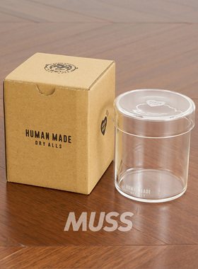 现货 HUMAN MADE HEART GLASS CANISTER 日产带盖玻璃储物罐 25SS