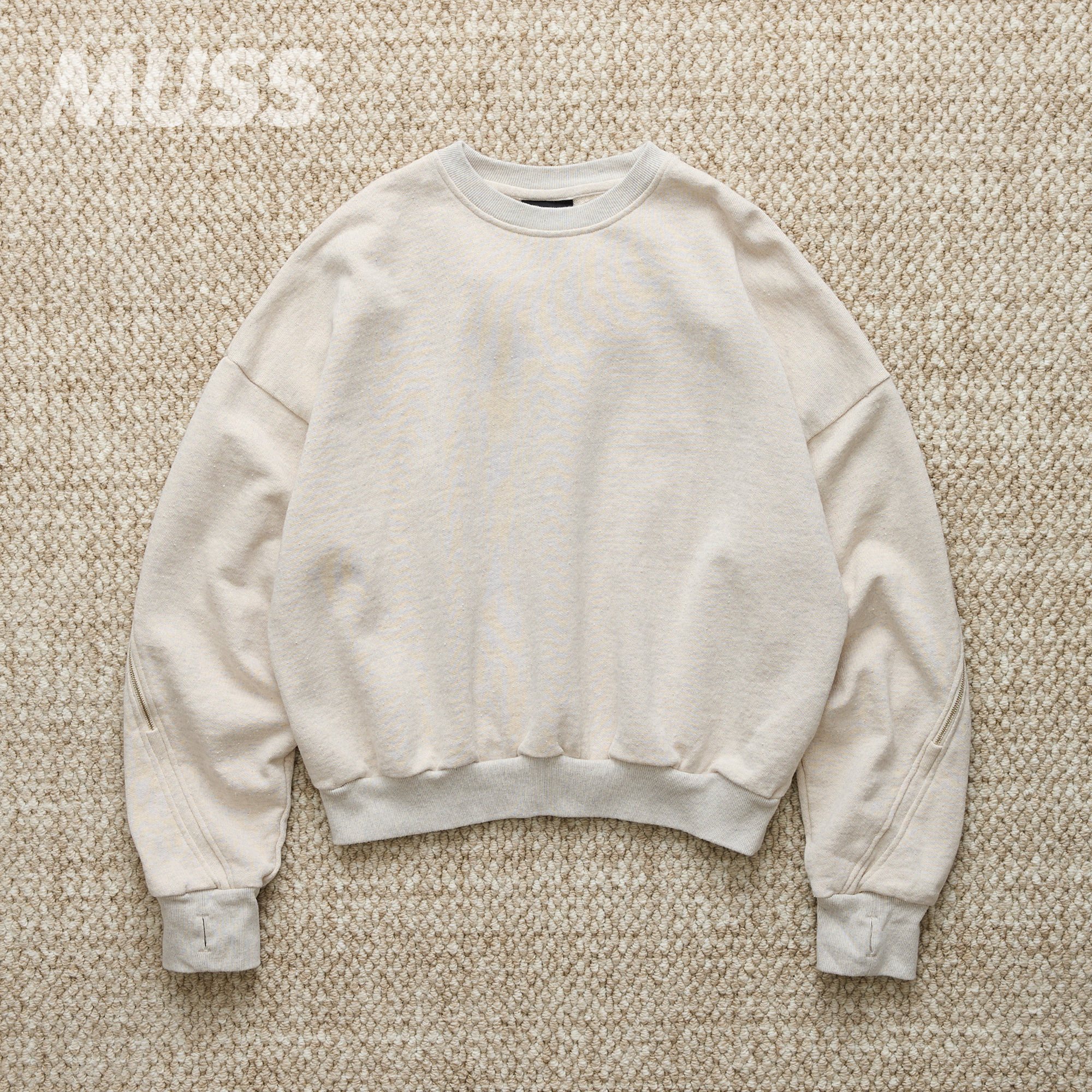 现货 ROTOL LOOPWHEEL SWEAT 日产复古做旧抓绒拉链套头卫衣