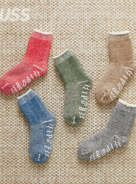 现货 ROTOTO R1615 日产美利奴羊毛有机棉混纺室内保暖中筒袜25AW