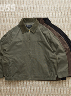 现货 WILDTHINGS RURAL DUCK JKT 酵洗灯芯绒领帆布工装夹克