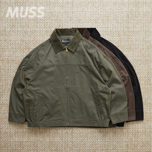 现货 WILDTHINGS RURAL DUCK JKT 酵洗灯芯绒领帆布工装夹克