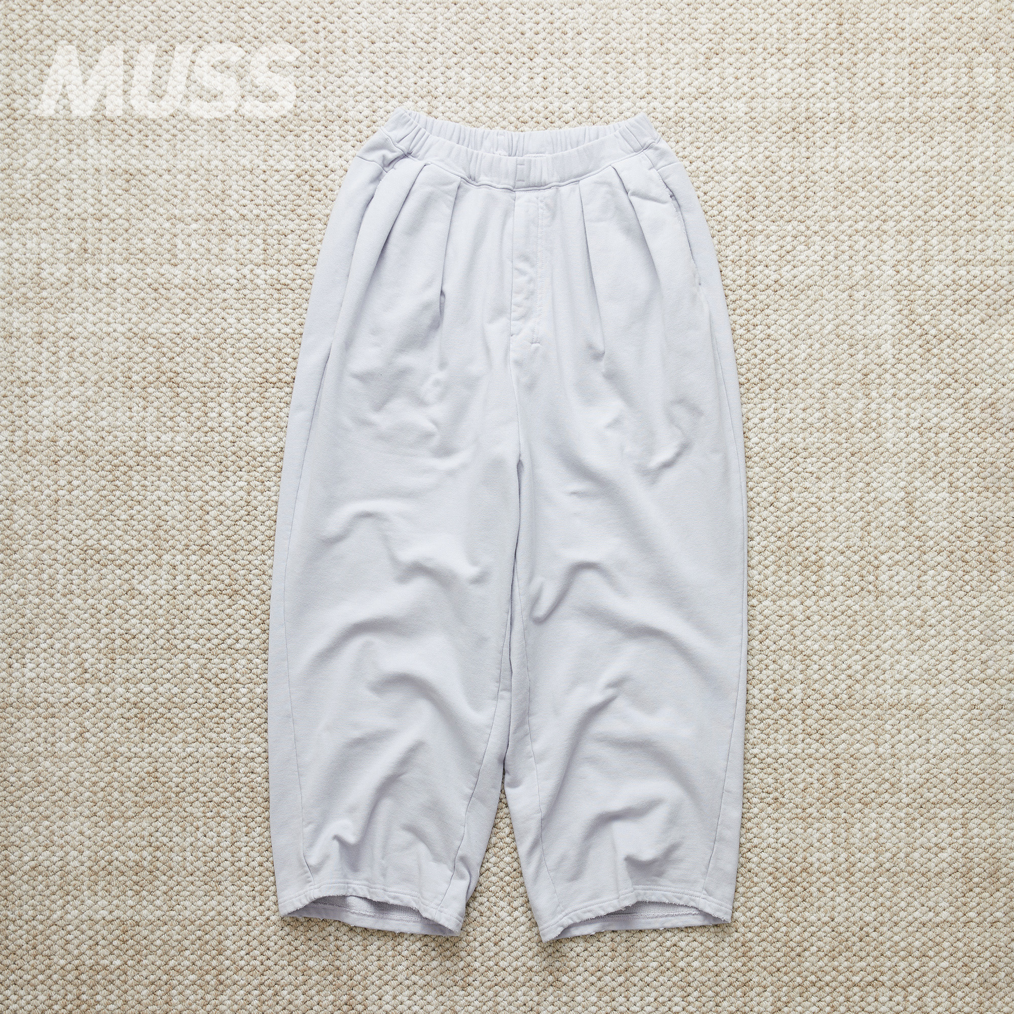 ANCELLM日产双褶做旧休闲西裤