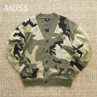 PATTA 羊毛混纺迷彩针织开衫 WOODLAND CARDIGAN 外套 CAMO 现货