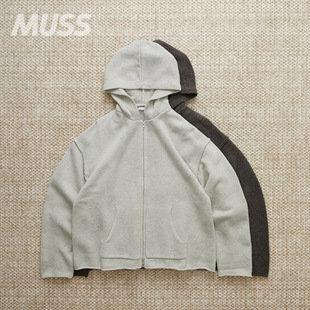 现货 NAME. ZIP UP KNIT HOODIE 羊毛针织派克拉链连帽卫衣 25AW