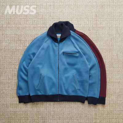 ANACHRONORM撞色粗织立领外套