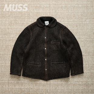 CLOTH JACKET 日产双层羊毛混纺做旧工装 25AW 现货 外套 BOWWOW