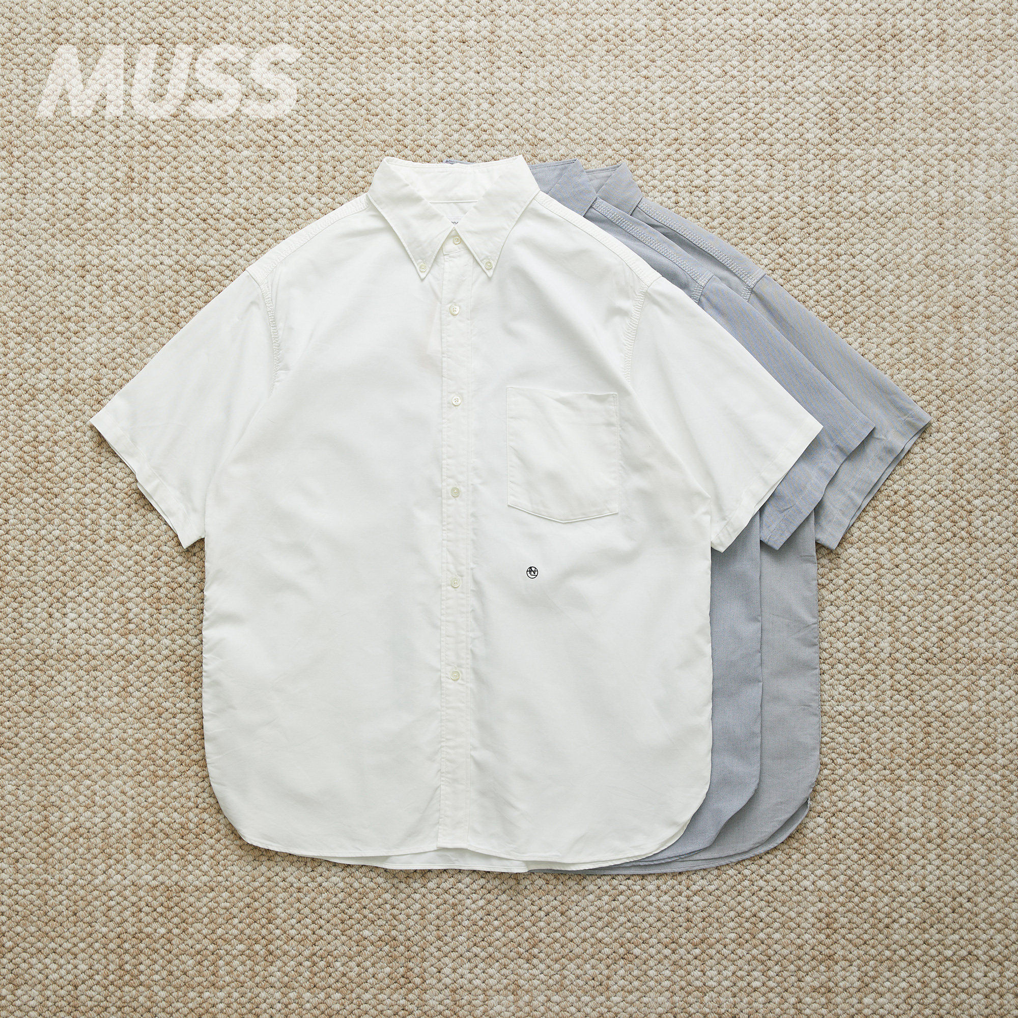 现货 NANAMICA BUTTON WIND S/S 日产尼龙牛津布复古短袖衬衫26SS图片