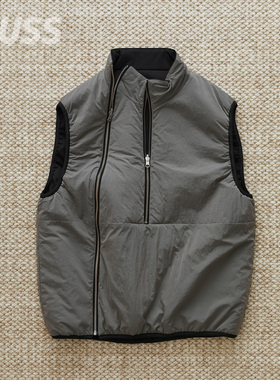 现货 JIEDA THINSULATE PADDED VEST 日产复古拉链新雪丽双面马甲