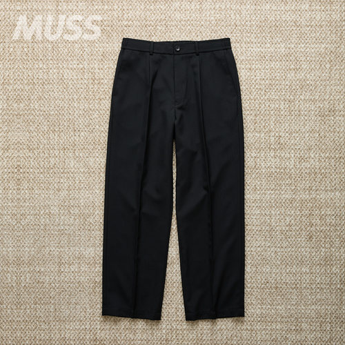 现货N.HOOLYWOOD TAPERED EASY SLACKS 日产羊毛混纺锥形西裤26SS