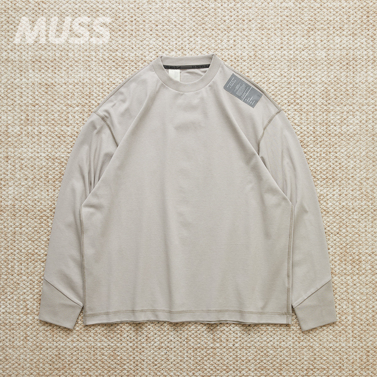 现货 N.HOOLYWOOD CREWNECK TEE 日产军事线强捻纱长袖T恤 25SS