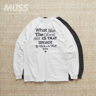 FONT MULTI LIBERAIDERS 25AW 霜化拉绒做旧字母长袖 T恤 TEE 现货