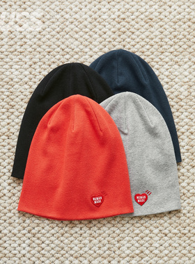 现货 HUMAN MADE BEANIE 爱心LOGO刺绣保暖针织冷帽 25SS