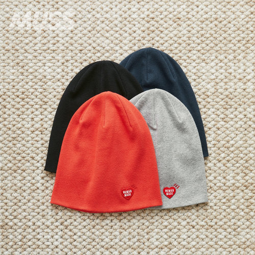 HUMANMADE爱心刺绣保暖针织冷帽