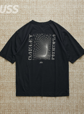 现货 OAKLEY MOMENTO PROTOPIA TEE 抽象3D印花宽松休闲短袖T恤