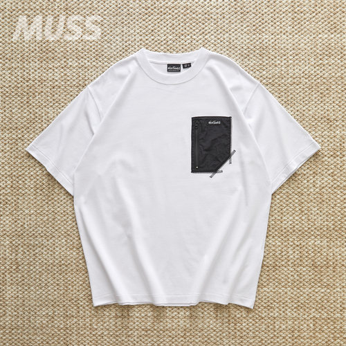 现货 WILDTHINGS CAMP POCKET TEE 户外凉感防晒拼接口袋短袖T恤