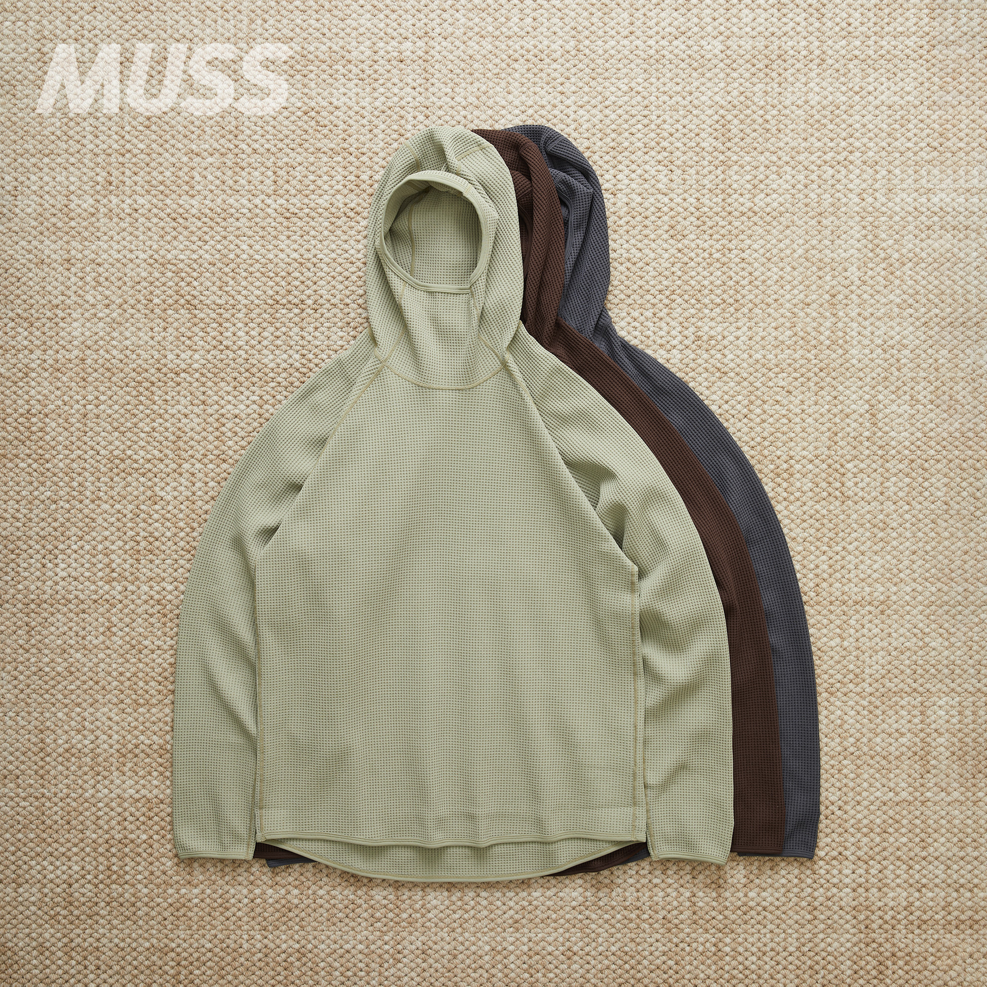 GOLDWIN华夫格轻量休闲卫衣