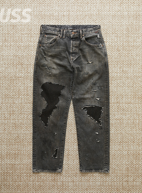 现货 ANACHRONORM REMAKED 5P PANTS 日产做旧锥形休闲牛仔裤25SS